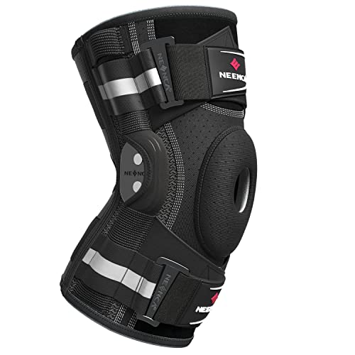 NEENCA Professional Knee Brace, Hinged Knee Support for Women & Men Relief - size: X-Large