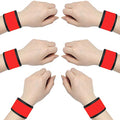 LED Glow Slap Bracelets Light Up Wristbands Flashing Arm Wrist Bands High Visibility Safety Gear Lights for Cycling Walking Running Concert Camping Outdoor Sports, Fits Women Men - color: Red - (6 Pack) - New Packaging, Come With 2 Extra Button Battery