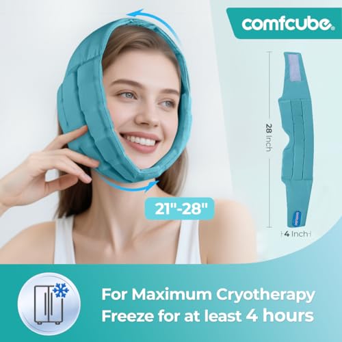 Wisdom Teeth Ice Pack Head Wrap, 2 Hours Long Lasting Cold Therapy - style: Teeth