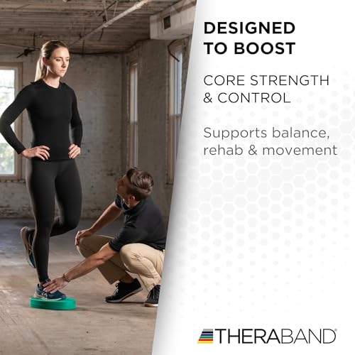 THERABAND Stability Trainer Pad - color: Green - Firm- Beginner, size: Set of 2