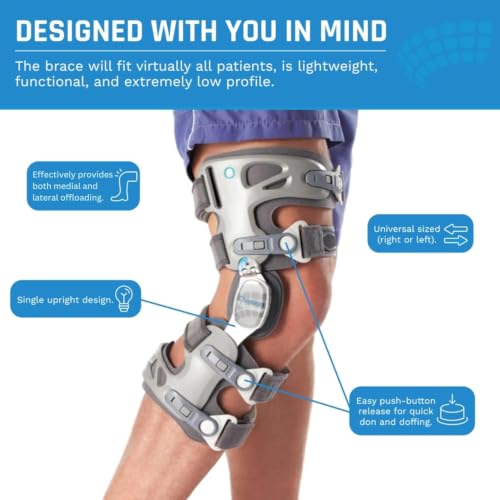 Ovation Medical Game Changer Unloader Knee Brace w/Undersleeve, L/XL, Left - size: Large/X-Large