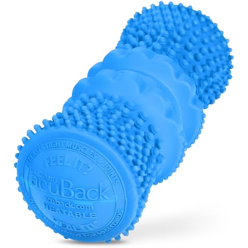 Dr Cohens Acuback Heatable Massage Roller for Back and Neck, Deep Tissue - color: Blue