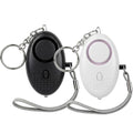 2-Pack Personal Safety Alarm Keychain (Black+White) - color: Black+White