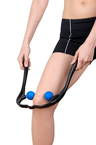 LuxFit Neck Massager, Neck and Shoulder Shiatsu Deep Tissue Trigger Point Manual Self Muscle Massage
