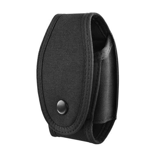 Azarxis Tactical Mini Belt Pouches, Multi-Purpose Small Battery Case Compact Utility EDC Card Slot Holder Waist Bags Military Molle Pack Sundries Storage Pack - color: #02 Black - Style A