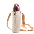 Water Bottle Carrier with Strap,Washed kraft Paper Water Cup Sleeve for 17/20oz Insulated Water Bottle,for Walking Hiking Camping Gym - color: Grey-11.8inches high