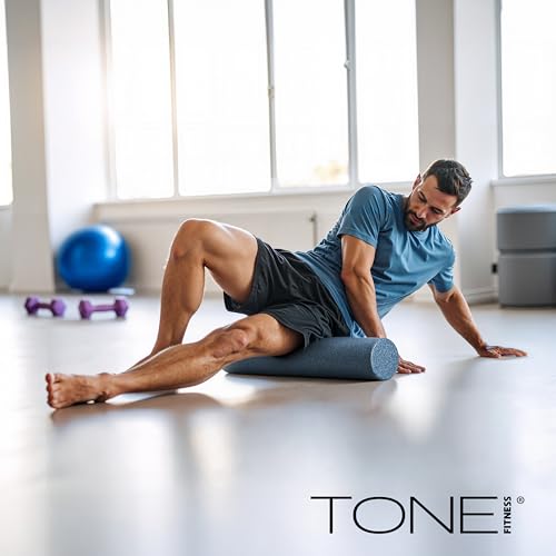 TONE Fitness Firm High-Density Foam Roller for Exercise, Massage & Recovery - color: Green, size: 36 Inch