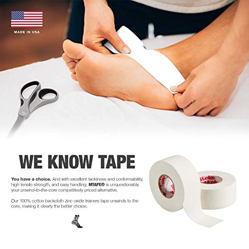 Mueller Sports Medicine MTape Rolls Team Pack, Quality Athletic Tape, Easy to Tear for Fast & Effective Taping, 1.5" x 10 Yards Per Roll, 32 Rolls - color: PINK