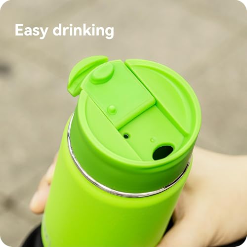 Flip Lid Replacement for Hydro Flask 12 16 18 20 32 40 64 oz Wide Mouth - color: Green 1Pack
