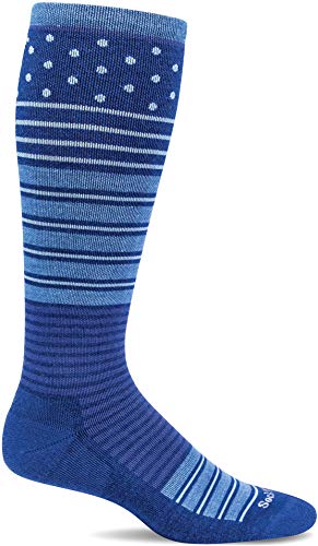 Sockwell Women's Twister Frim Graduated Compression Sock - color: Ink, size: Small-Medium
