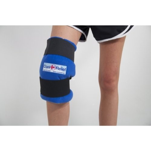 Reusable Soft Gel Hot & Cold Knee Wrap - Pain Relief for Surgery & Torn ACL - style: Knee Ice Wrap w/ Extra Gel Pack