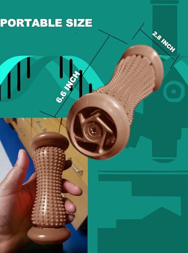 ChiFit Manual Foot Massager Roller for Plantar Fasciitis Relief, Portable Deep Tissue Muscle Massage Roller for Foot Arch and Heel Pain, Effective Reflexology Tool Relax The Nerves (Coffee) - color: Coffee