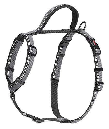 Halti Dog Walking Harness | Size M, Black | Ideal for Puppy Walks - color: Black/Grey, size: Medium