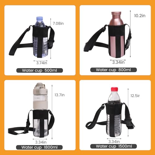 Water Bottle strap,Simple&Adjustable Crossbody strap(Bottle Excluded) - color: Green12-32oz