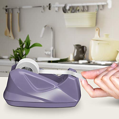 Acrimet Desktop Tape Dispenser, Premium, Non-Skid Base, Plastic, Purple - color: Lilac