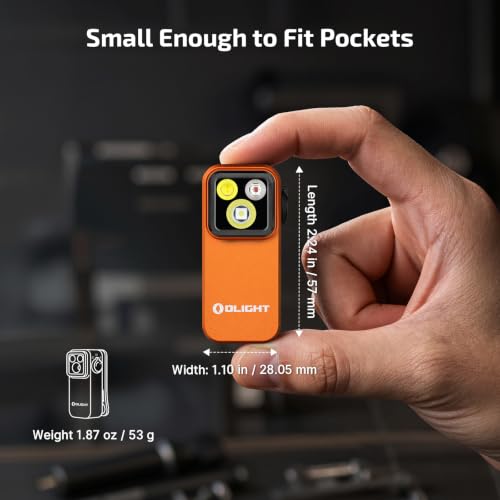 OLIGHT Oclip Pro Rechargeable EDC Clip-on Flashlight, Orange - color: Orange