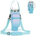 GOEWY Water Bottle Carrier Bag for Stanley Cup 40/30oz with Phone Pockets - color: Purple Blue Gradient, size: 30oz