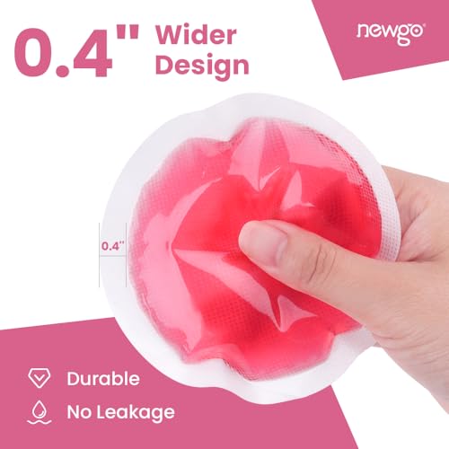 NEWGO Small Ice Packs for Injuries with Cloth Backing, 6 Packs, Red - color: Red - 6 Pack