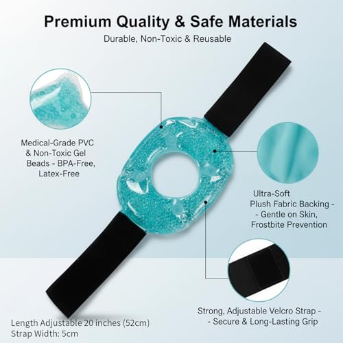 Reusable Knee Cold Pack - Gel Ice Wrap for Pain Relief & Swelling Reduction, Flexible Cold Therapy for Knee Surgery Recovery, Arthritis, Joint Pain, Injuries, Bruises (4 Packs) - size: knee-sized (Pack of 2)