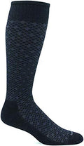 Sockwell Men's Featherweight Moderate Graduated Compression Sock - color: Black Multi, size: Medium-Large