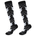 Junely Compression Socks for Women Knee High Stockings Funny Cute - color: A06black Cat