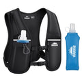 Running Vest, Hydration Backpack with 500ml Water Bladder Adjustable Chest Straps Reflective Strip Design Lightweight Breathable Great for Women Men Run/Hiking/Cycling/Climbing (Black, Medium-Large)