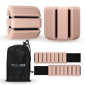 Polyfit Wrist & Ankle Weights - Wearable Weights for Women, Yoga & Pilates - color: PEACH