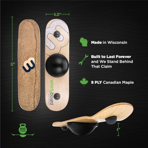 Whirly Board Spinning Balance Board & Agility Training Equipment - size: Black Speckled Cork Rubber Grip Tape