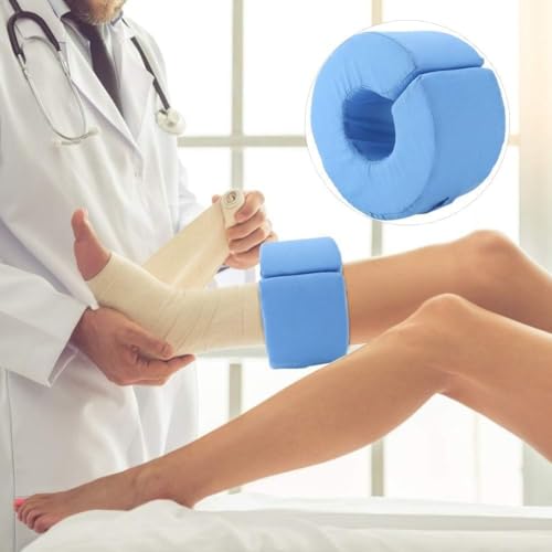 2 PCS Foot Elevation Pillows, Blue Hand Ankle Foam Cushion Leg Hand Lifting Pillow Stabilizer with Ankle Heel Elevator Wedges Foot Support Pillow