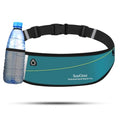 SooGree Slim Running Belt Fanny Packs for Women Men,Water Bottle Holder Hydration Fanny Pouch,Waterproof Sport Waist Pack with Reflective Strip,Runner Belt Bag for Running Cycling Camping Gym (Blue) - color: Blue