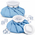 Honoson Reusable Ice Bags for Injuries 2 Pack, 6” Hot & Cold Ice Packs, Leak Proof Cold Compress for Pain Relief, Swelling, Sprains, Headache, Fever & Summer Cooling Relief, Toothache(Blue) - color: Blue