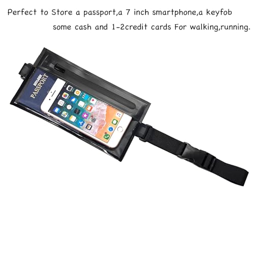 Small Crossbody Bag Travel Fanny Pack Water Resistant Chest Bag - color: Black