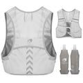 Hydration Running Vest with 2pcs 500ml/17oz Water Bottles, M/L - color: Gray, size: L: 35.4" - 49.2"