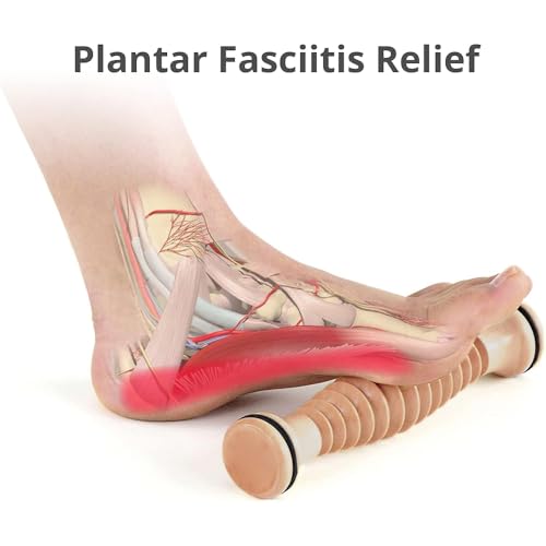 Wooden Massager Body Back Foot Roller, Foot Massager for Plantar Fasciitis, Stress Relief, Relaxation