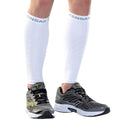 Zensah Running Leg Compression Sleeves - Shin Splint, Calf Compression Sleeve Men and Women - color: White