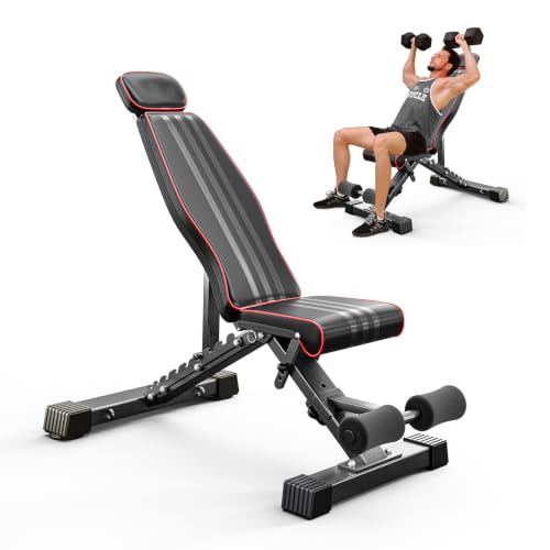 Multi-Function Compact Weight Bench Set Home Gym - color: Grey