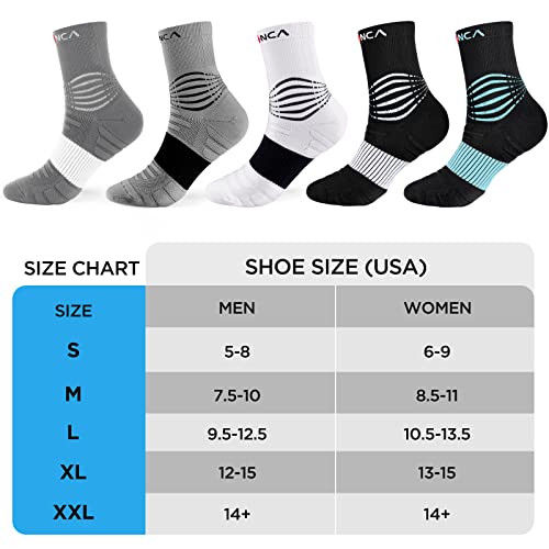NEENCA Professional Compression Socks for Women Men Circulation, 20-30 mmHg - color: White - 2 Pairs, size: Large