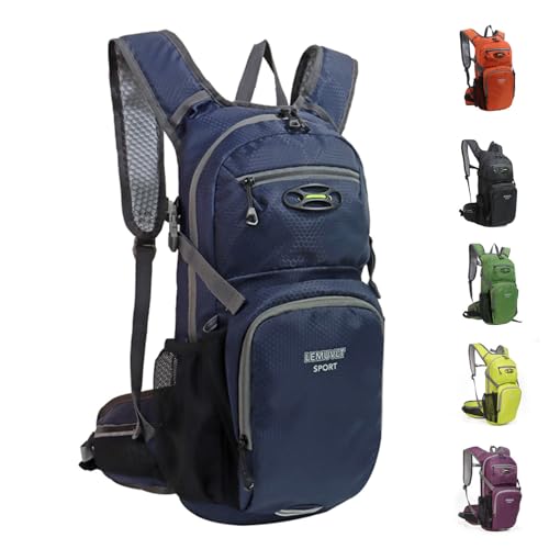 Hiking Daypack 15L Lightweight Waterproof Backpack - color: Navy