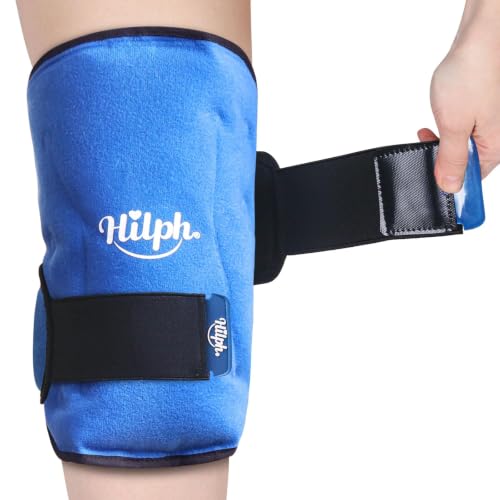 Hilph Ice Pack for Knee Pain Relief, Z-Shaped for Bendable & 360° Coverage - color: Blue