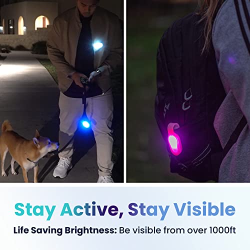 Lightsflo ClipGlow Rechargeable Night Light Nurse Nightshift Hands Free Lightweight Emergency Flashlight for Walking Running Pets Outdoors (White) - color: White