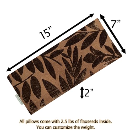 Heat Pack - Microwavable Heating Pads - Microwave Heating Pad for Pain Relief & Comfort - Suitable for The Neck, Back, Shoulders, Hips, Stomach Cramps & More - Neck Heat Wrap - Gift - size: WIDE, style: Fall-ing Leaves
