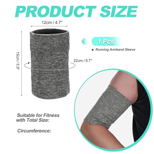 Cell Phone Armband Sleeve, Universal Sports Arm Band Linen Grey - color: Linen Grey