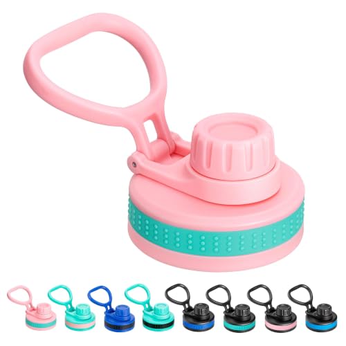 Spout Lid for Thermoflask, Takeya, Simple Modern 12-64oz Wide Mouth Bottle - color: Pink+Green
