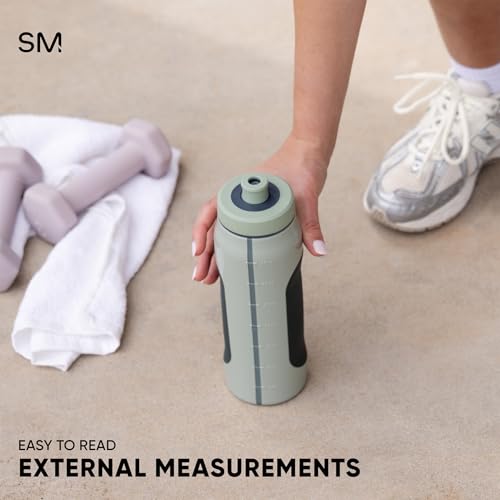 Simple Modern Squeeze Bottle with Locking Lid | 30oz Sports Cup | Blue - color: -Slumberland Mix