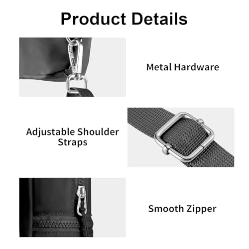 Babysun Mini Backpack Keychain Wristlet Pouch Small Change Coin Purse Cute Zipper Wallet With 3 RFID Card Slots For Women/Men Airpods Cosmetics - color: Black-L