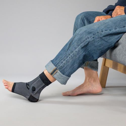 OrthoSleeve Slip-on Ankle Brace for increased mobility from swelling, ankle pain, ankle strain and weak ankles (Small) - size: Small
