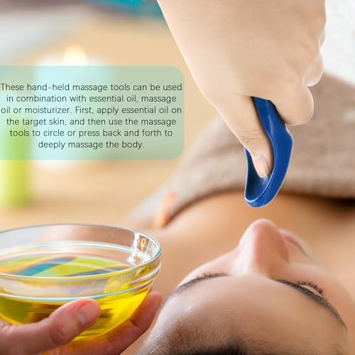 Nuanchu 2 Pcs Blue Thumb Massage Tool, Deep Tissue Massager - color: Blue