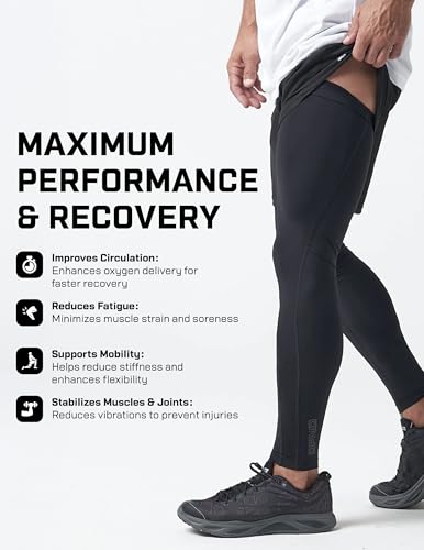 DFND Unisex Recovery Rx Compression Leg Sleeves (2 Pack) – For Injury Relief, Recovery & Enhanced Performance – Made in USA - size: XX-Large