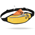 Fanny Packs for Women Men,Travel Money Pouch,Adjustable Running Belt,Yellow - color: Yellow