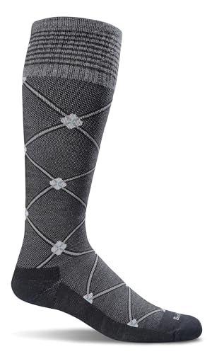 Sockwell Women's Elevation Firm Graduated Compression Socks - color: Black Multi, size: Medium-Large